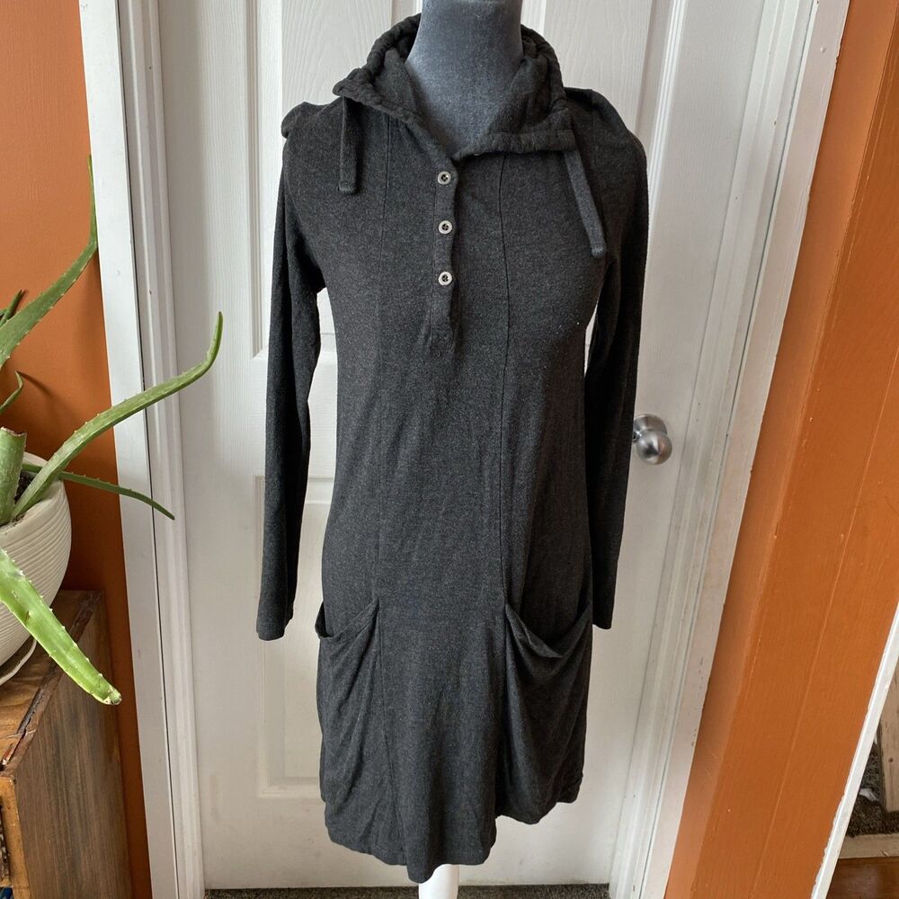 Bass Women’s XS Cardigan Long Sleeve Pullover Grey Deep Pockets Long